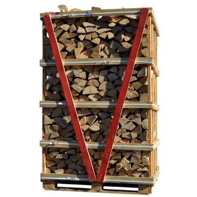 Bois de chauffage ultra sec chêne 40 cm palette de 2 m3 (2,7 stères)