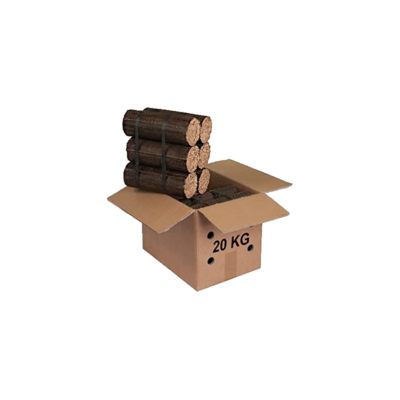 12 Bûches de jour Bois compressé en carton