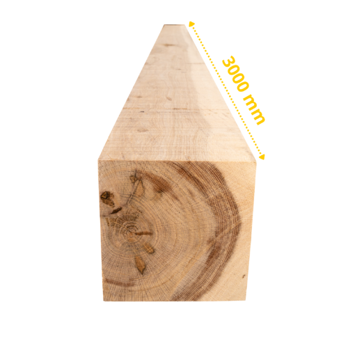 Poutre (Poteaux) en chêne 3000 x 175 x 175 mm – Image 2